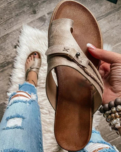 Zavando – Stilvolle Slip-On-Ledersandalen