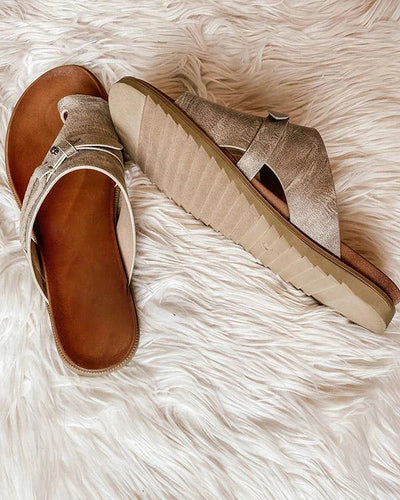 Zavando – Stilvolle Slip-On-Ledersandalen