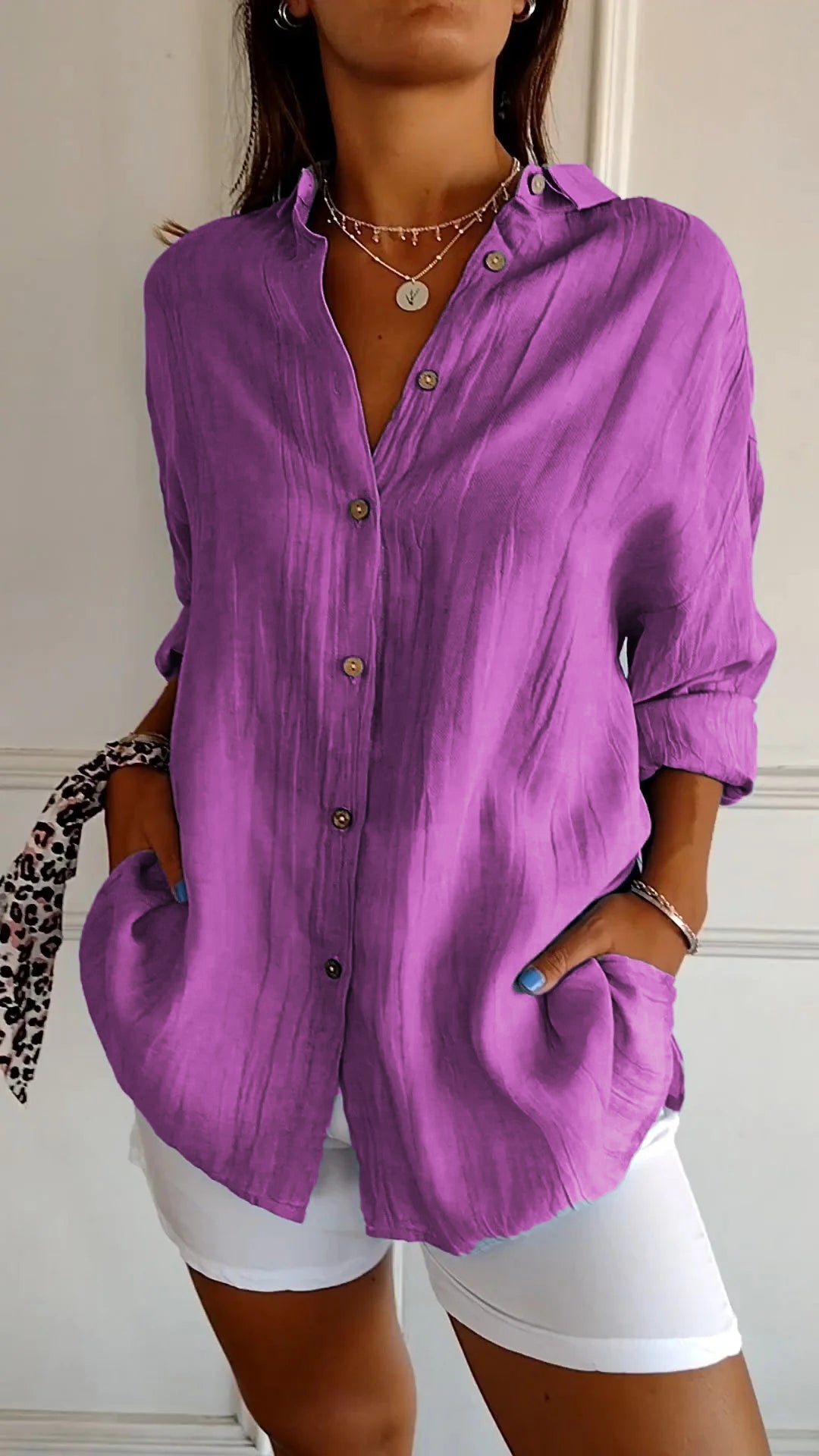 Damen Button Down Hemd | Sommer
