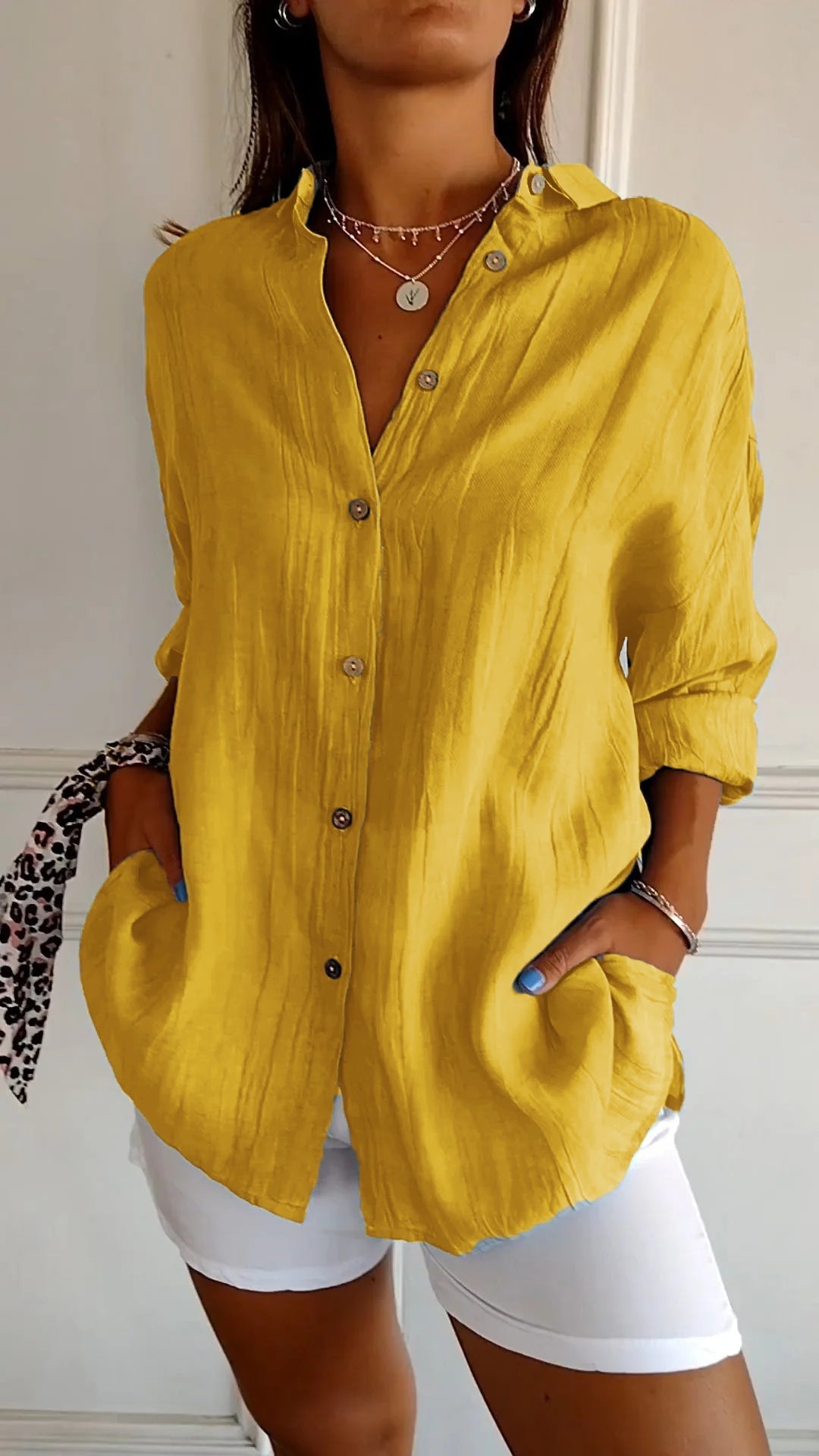 Damen Button Down Hemd | Sommer