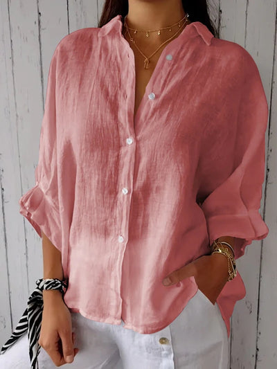 Zavando – Weiche elegante Knopf-bluse für jeden Anlass