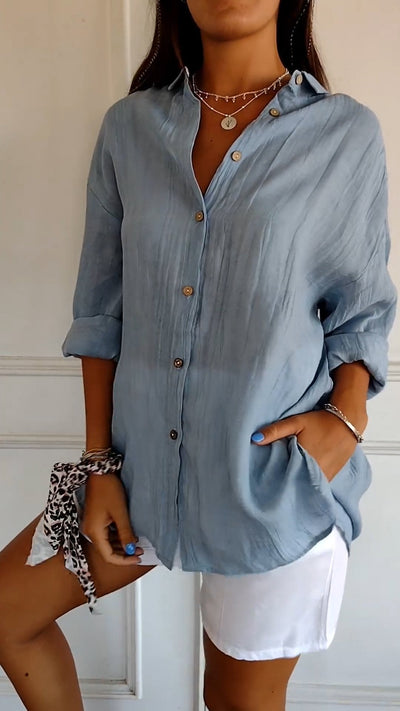 Damen Button Down Hemd | Sommer
