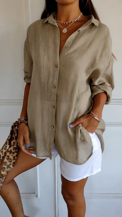 Damen Button Down Hemd | Sommer