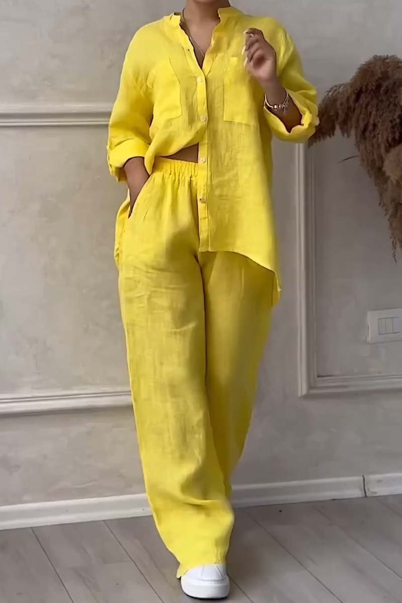 Zavando-Set für Frauen - luftige Bluse & weite Hose