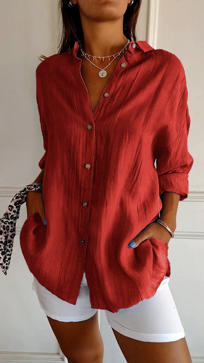 Damen Button Down Hemd | Sommer