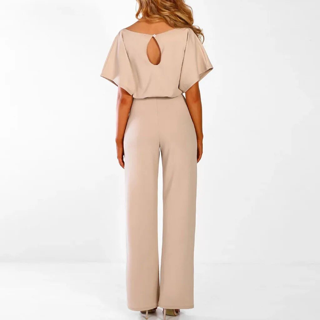 Sommer Jumpsuit Mit Weitem Bein Für Damen | Elegant