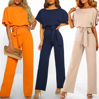 Sommer Jumpsuit Mit Weitem Bein Für Damen | Elegant