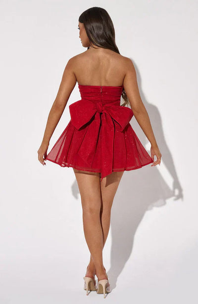 Zavando – Sexy trägerloses Minikleid