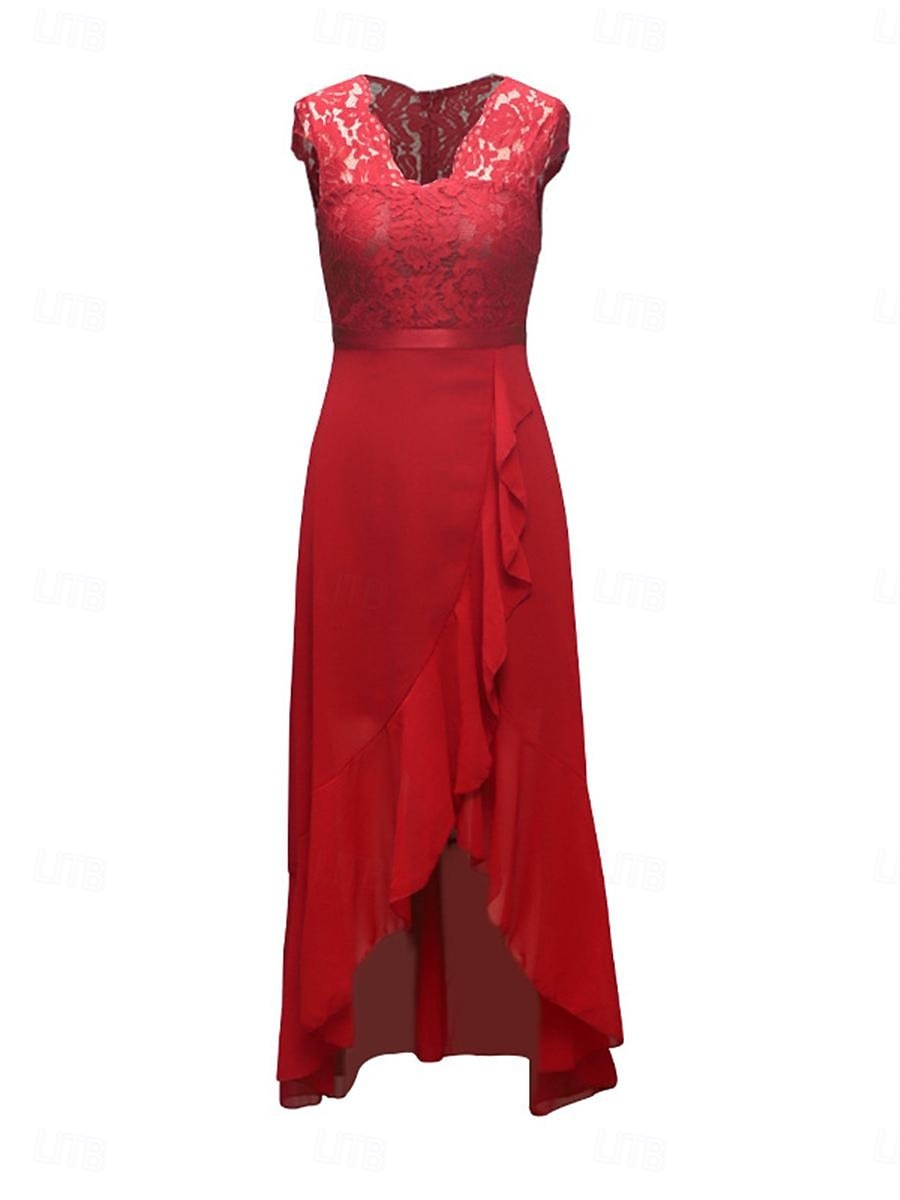 Zavando –✨ Glitzerndes V-Ausschnitt Partykleid ✨