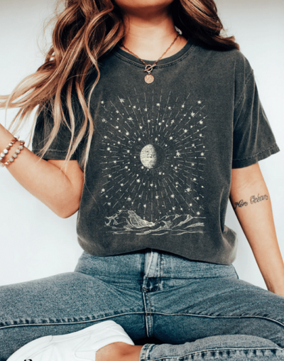 Zavando - Damen T-Shirt Astronomie Weltraum