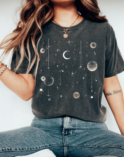 Zavando - Damen T-Shirt Astronomie Weltraum