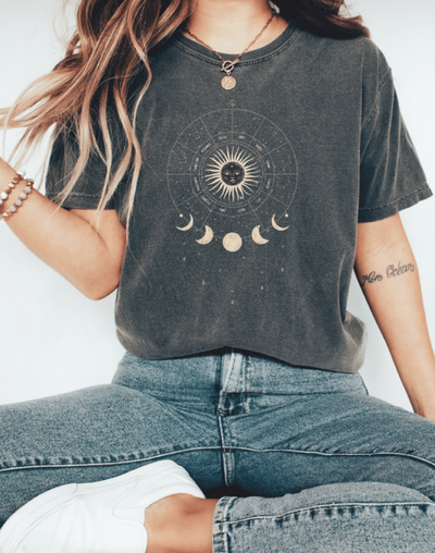 Zavando - Damen T-Shirt Astronomie Weltraum