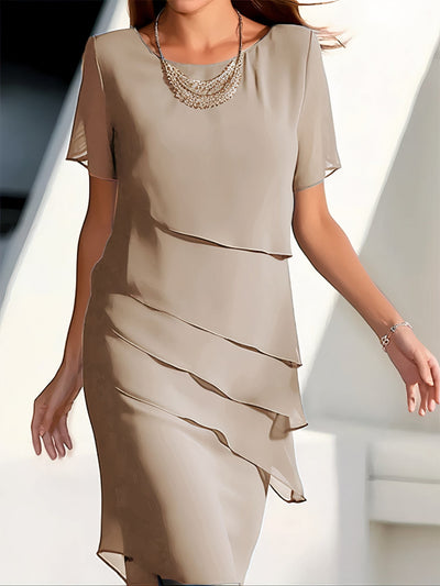 Zavando – Stufiges Chiffonkleid