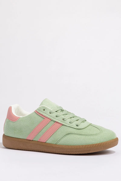 Zavando Retro-Sneakern in Mintgrün