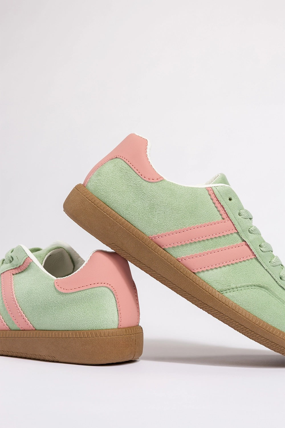 Zavando Retro-Sneakern in Mintgrün