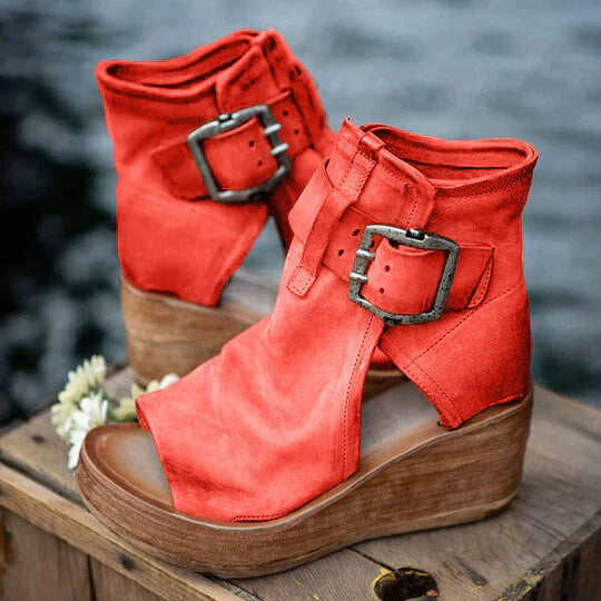 Sandalen Im Boho Stil Für Damen | Keilabsatz