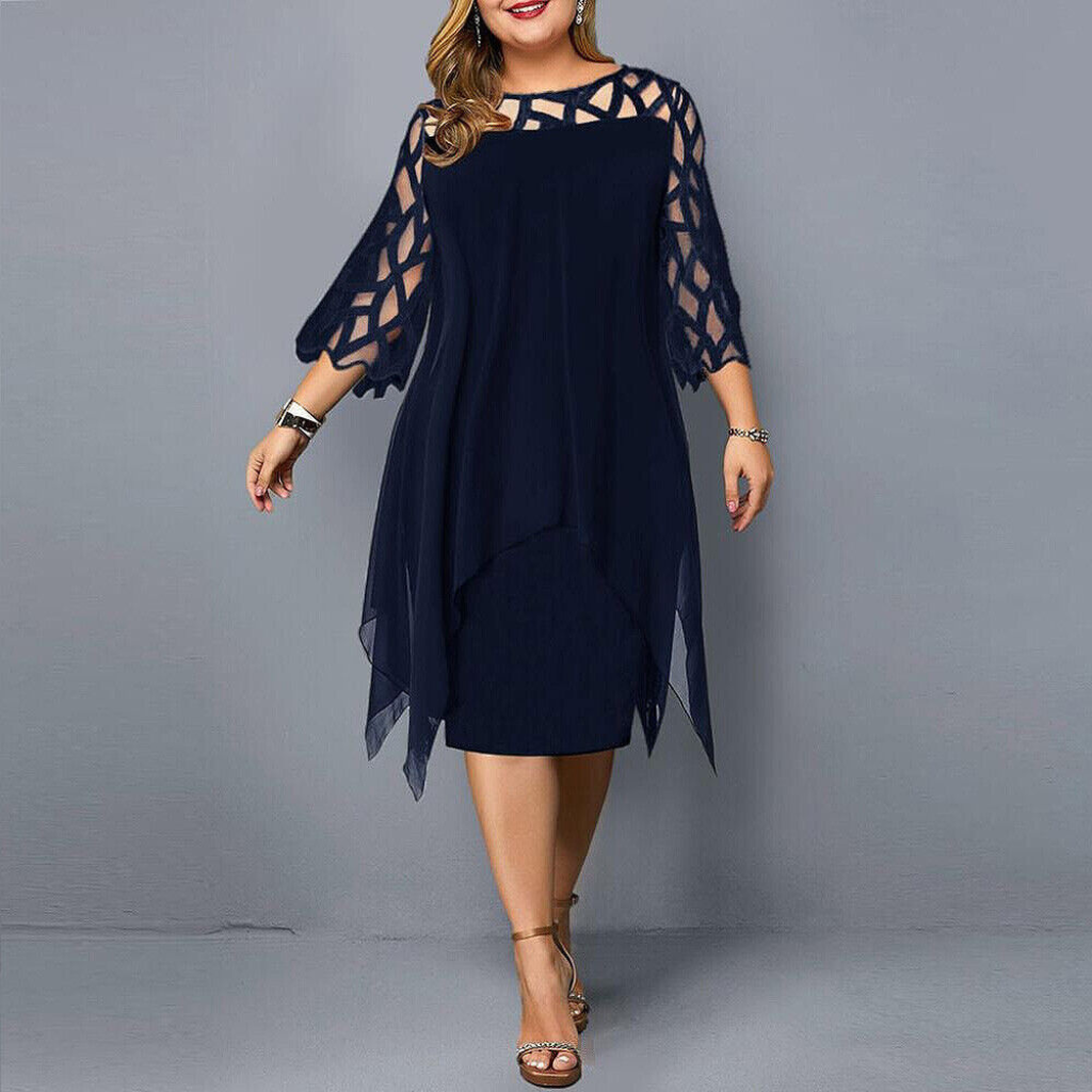 Zavando | Schwarz Partykleid | Midi