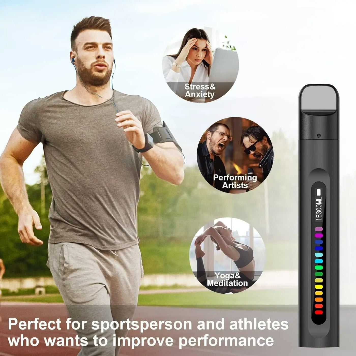 Smart Breathing Trainer - Atemmuskeltraining für besseres Atmen, geführter Assistent für Sportler