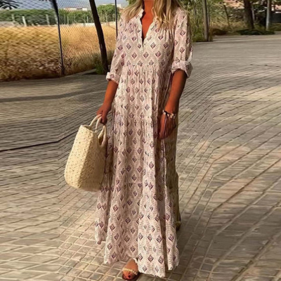 Zavando | Sommer Boho Kleid | Maxi
