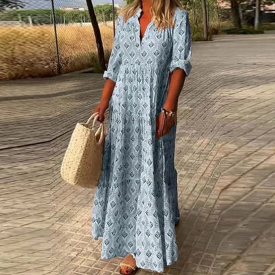 Zavando | Sommer Boho Kleid | Maxi