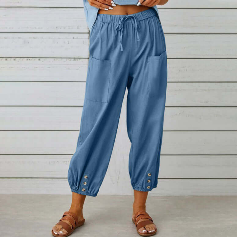 Zavando | Damen Sommer Hose | Leichte