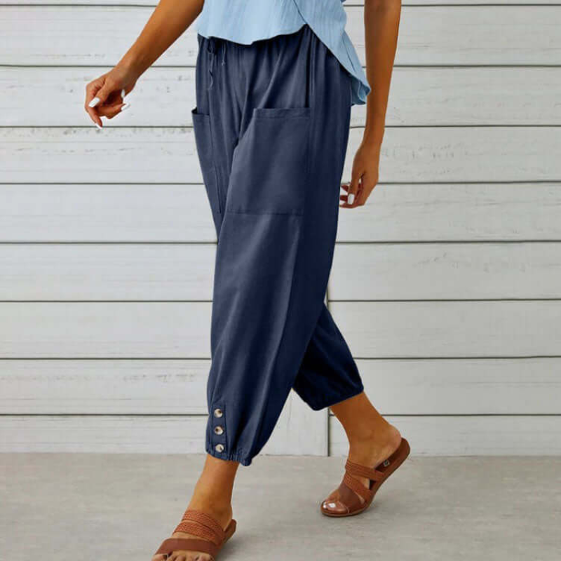 Zavando | Damen Sommer Hose | Leichte