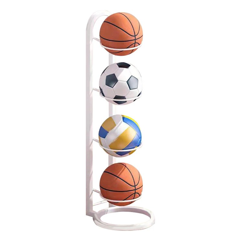 Aufbewahrungsregal für Sportbälle – Abnehmbarer Ball-Organizer für die Garage, vertikaler Sport-Ausstellungsständer für Volleyball, Football, Basketball und Fußball