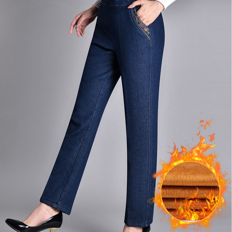 Zavando-Jeans mit Seitentaschen und komplett elastischem Bund