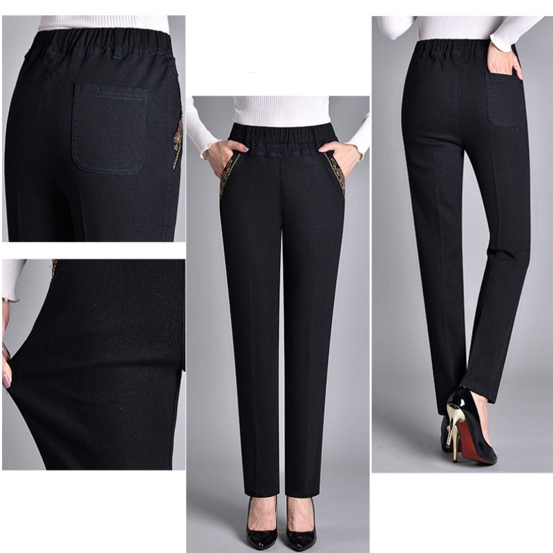 Zavando-Jeans mit Seitentaschen und komplett elastischem Bund