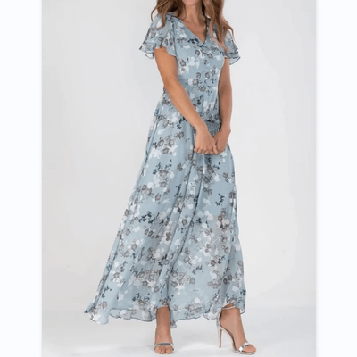 Damen Sommer Formelles Blumen Hochzeitsgast Kleid | Maxi