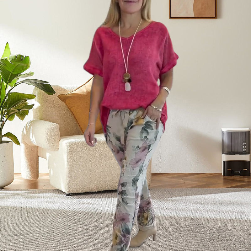 Zavando-Piece Floral Set -  Florale Eleganz, die begeistert