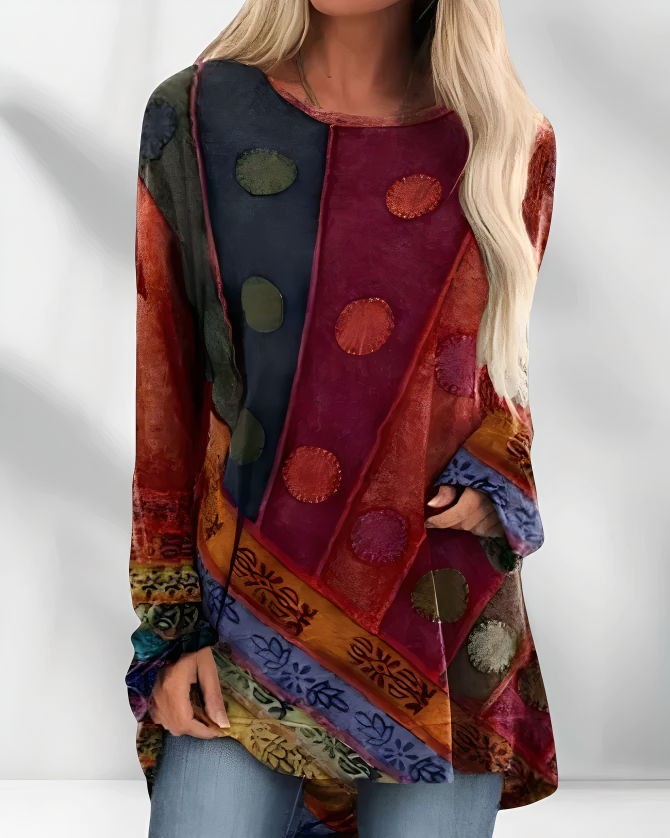 Zavando | Damen Tunika Oberteile | Elegant Top