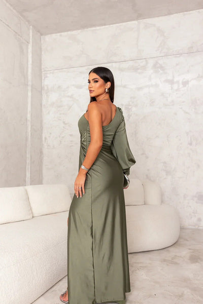 Elegantes Abendkleid Mit Einer Schulter Für Damen
