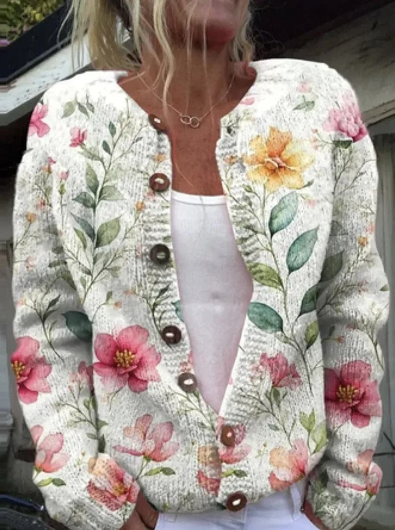 Zavando – Stilvoller Pullover mit Blumenmuster
