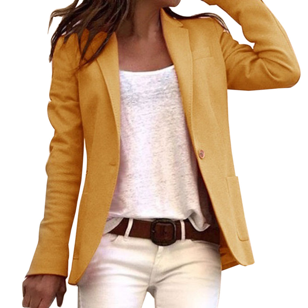 Schmaler Blazer Mit Langen Ärmeln Für Damen | Arbeit
