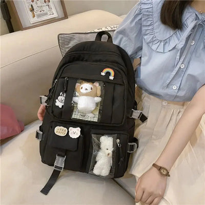 Wasserdichte Teenager-Rucksack – Große Kapazität Multifunktionale Nylon Schul- & Reisetasche