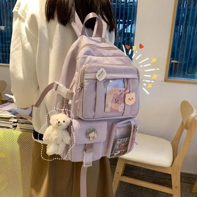 Wasserdichte Teenager-Rucksack – Große Kapazität Multifunktionale Nylon Schul- & Reisetasche