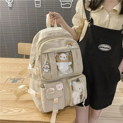 Wasserdichte Teenager-Rucksack – Große Kapazität Multifunktionale Nylon Schul- & Reisetasche