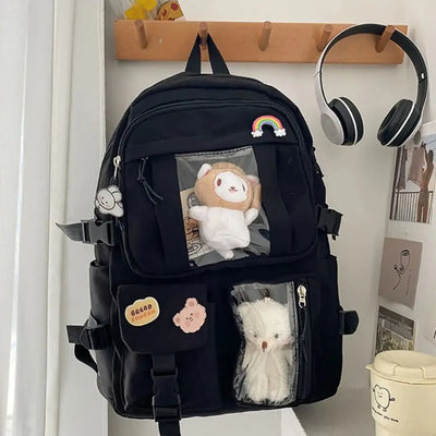 Wasserdichte Teenager-Rucksack – Große Kapazität Multifunktionale Nylon Schul- & Reisetasche