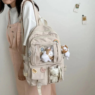 Wasserdichte Teenager-Rucksack – Große Kapazität Multifunktionale Nylon Schul- & Reisetasche