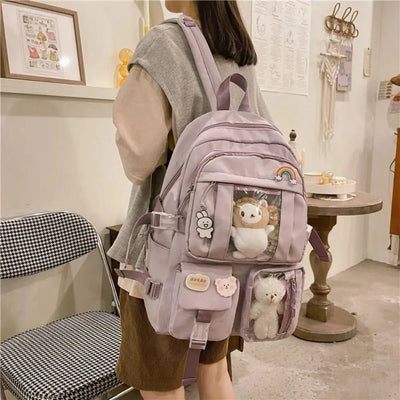 Wasserdichte Teenager-Rucksack – Große Kapazität Multifunktionale Nylon Schul- & Reisetasche