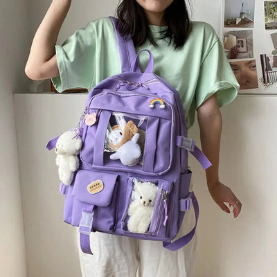 Wasserdichte Teenager-Rucksack – Große Kapazität Multifunktionale Nylon Schul- & Reisetasche