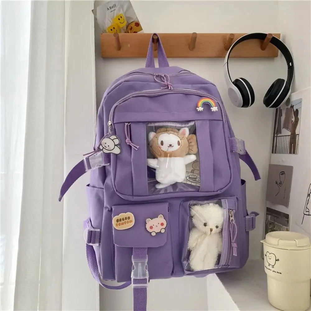 Wasserdichte Teenager-Rucksack – Große Kapazität Multifunktionale Nylon Schul- & Reisetasche
