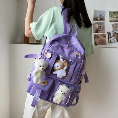 Wasserdichte Teenager-Rucksack – Große Kapazität Multifunktionale Nylon Schul- & Reisetasche