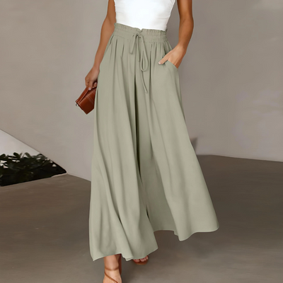 Zavando | Weite Hose Damen | Elegant