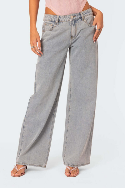Zavando | Damen Weite Jeans | Elegante