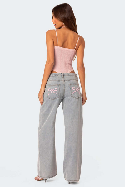 Zavando | Damen Weite Jeans | Elegante