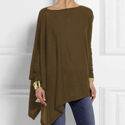 Sommertop Mit U Boot Ausschnitt Für Damen | Asymmetrisch