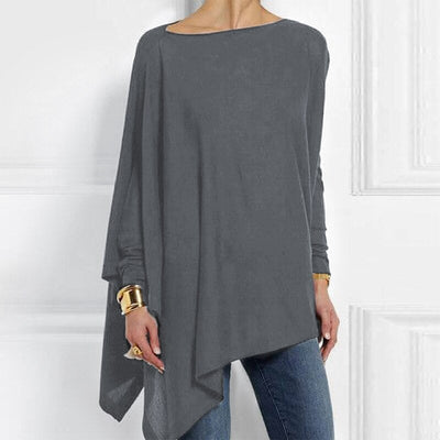 Sommertop Mit U Boot Ausschnitt Für Damen | Asymmetrisch