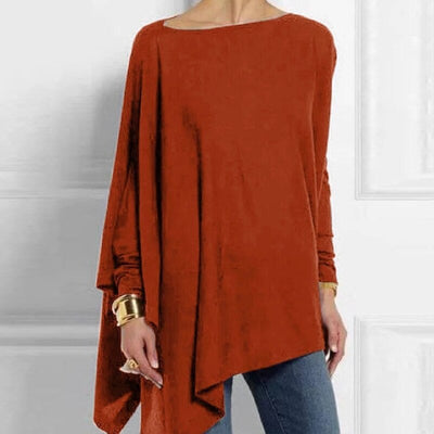 Sommertop Mit U Boot Ausschnitt Für Damen | Asymmetrisch